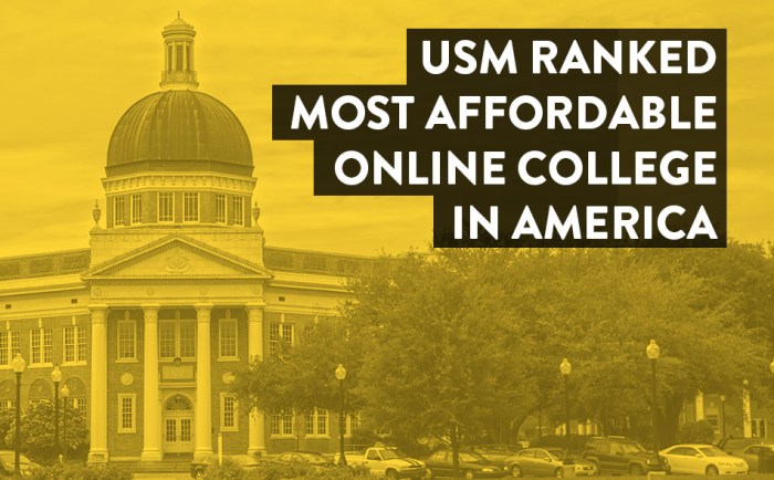 Ranked #1 Most Affordable Online College in the Nation
